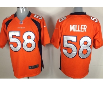 Nike Denver Broncos #58 Von Miller Orange Game Jersey