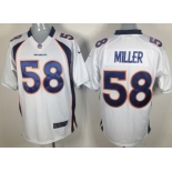 Nike Denver Broncos #58 Von Miller White Game Jersey