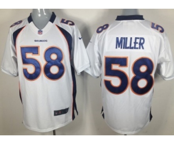 Nike Denver Broncos #58 Von Miller White Game Jersey