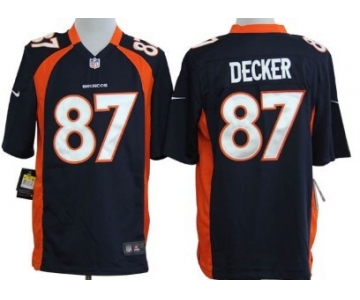 Nike Denver Broncos #87 Eric Decker Blue Game Jersey