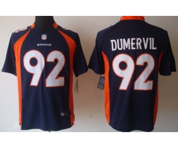 Nike Denver Broncos #92 Elvis Dumervil Blue Game Jersey