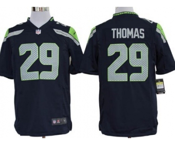 Nike Seattle Seahawks #29 Earl Thomas Navy Blue Game Jersey