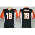 Nike Cincinnati Bengals #18 A.J. Green Black Game Jersey