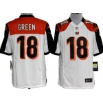 Nike Cincinnati Bengals #18 A.J. Green White Game Jersey