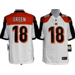 Nike Cincinnati Bengals #18 A.J. Green White Game Jersey