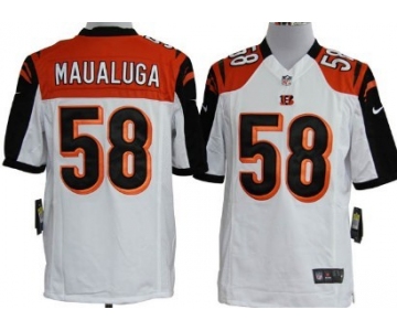 Nike Cincinnati Bengals #58 Rey Maualuga White Game Jersey