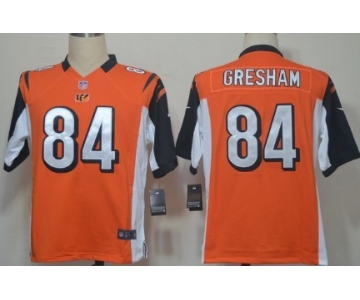 Nike Cincinnati Bengals #84 Jermaine Gresham Orange Game Jersey