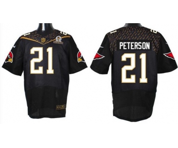 Men's Arizona Cardinals #21 Patrick Peterson Black 2016 Pro Bowl Nike Elite Jersey