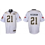 Men's Arizona Cardinals #21 Patrick Peterson White 2016 Pro Bowl Nike Elite Jersey