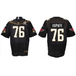 Men's Arizona Cardinals #76 Mike Iupati Black 2016 Pro Bowl Nike Elite Jersey