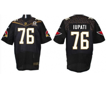 Men's Arizona Cardinals #76 Mike Iupati Black 2016 Pro Bowl Nike Elite Jersey