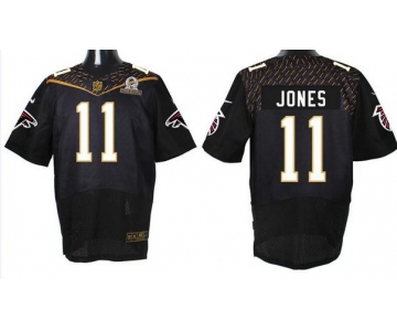 Men's Atlanta Falcons #11 Julio Jones Black 2016 Pro Bowl Nike Elite Jersey