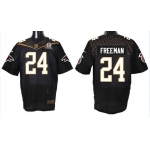 Men's Atlanta Falcons #24 Devonta Freeman Black 2016 Pro Bowl Nike Elite Jersey