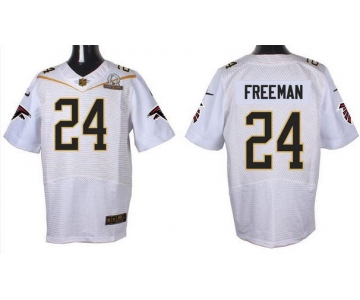 Men's Atlanta Falcons #24 Devonta Freeman White 2016 Pro Bowl Nike Elite Jersey