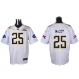 Men's Buffalo Bills #25 LeSean McCoy White 2016 Pro Bowl Nike Elite Jersey