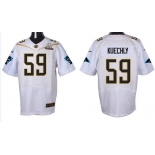 Men's Carolina Panthers #59 Luke Kuechly White 2016 Pro Bowl Nike Elite Jersey