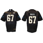 Men's Carolina Panthers #67 Ryan Kalil Black 2016 Pro Bowl Nike Elite Jersey