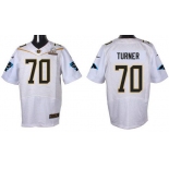 Men's Carolina Panthers #70 Trai Turner Black 2016 Pro Bowl Nike Elite Jersey