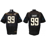 Men's Carolina Panthers #99 Kawann Short Black 2016 Pro Bowl Nike Elite Jersey