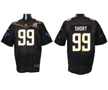 Men's Carolina Panthers #99 Kawann Short Black 2016 Pro Bowl Nike Elite Jersey