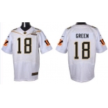 Men's Cincinnati Bengals #18 A.J. Green White 2016 Pro Bowl Nike Elite Jersey