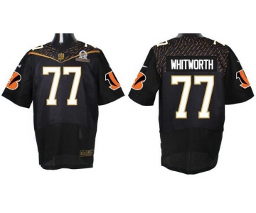 Men's Cincinnati Bengals #77 Andrew Whitworth Black 2016 Pro Bowl Nike Elite Jersey