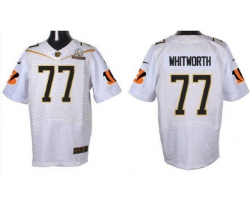 Men's Cincinnati Bengals #77 Andrew Whitworth White 2016 Pro Bowl Nike Elite Jersey