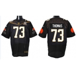 Men's Cleveland Browns #73 Joe Thomas Black 2016 Pro Bowl Nike Elite Jersey