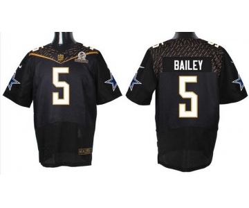 Men's Dallas Cowboys #5 Dan Bailey Black 2016 Pro Bowl Nike Elite Jersey