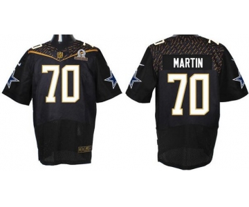 Men's Dallas Cowboys #70 Zack Martin Black 2016 Pro Bowl Nike Elite Jersey