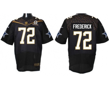 Men's Dallas Cowboys #72 Travis Frederick Black 2016 Pro Bowl Nike Elite Jersey