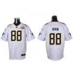 Men's Dallas Cowboys #88 Michael Irvin White 2016 Pro Bowl Nike Elite Jersey