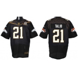 Men's Denver Broncos #21 Aqib Talib Black 2016 Pro Bowl Nike Elite Jersey