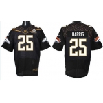 Men's Denver Broncos #25 Chris Harris Jr Black 2016 Pro Bowl Nike Elite Jersey