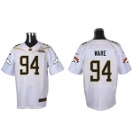 Men's Denver Broncos #94 DeMarcus Ware White 2016 Pro Bowl Nike Elite Jersey