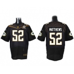 Men's Green Bay Packers #52 Clay Matthews Black 2016 Pro Bowl Nike Elite Jersey