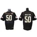 Men's Kansas City Chiefs #50 Justin Houston Black 2016 Pro Bowl Nike Elite Jersey