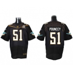 Men's Miami Dolphins #51 Mike Pouncey Black 2016 Pro Bowl Nike Elite Jersey