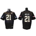 Men's New England Patriots #21 Malcolm Butler Black 2016 Pro Bowl Nike Elite Jersey