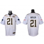 Men's New England Patriots #21 Malcolm Butler White 2016 Pro Bowl Nike Elite Jersey