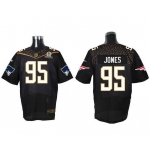 Men's New England Patriots #95 Chandler Jones Black 2016 Pro Bowl Nike Elite Jersey