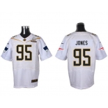 Men's New England Patriots #95 Chandler Jones White 2016 Pro Bowl Nike Elite Jersey