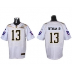 Men's New York Giants #13 Odell Beckham Jr White 2016 Pro Bowl Nike Elite Jersey