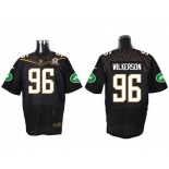 Men's New York Jets #96 Muhammad Wilkerson Black 2016 Pro Bowl Nike Elite Jersey