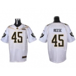 Men's Oakland Raiders #45 Marcel Reece White 2016 Pro Bowl Nike Elite Jersey