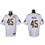 Men's Oakland Raiders #45 Marcel Reece White 2016 Pro Bowl Nike Elite Jersey