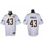 Men's Philadelphia Eagles #43 Darren Sproles White 2016 Pro Bowl Nike Elite Jersey