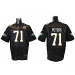 Men's Philadelphia Eagles #71 Jason Peters Black 2016 Pro Bowl Nike Elite Jersey