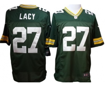 Nike Green Bay Packers #27 Eddie Lacy Green Game Jersey