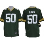 Nike Green Bay Packers #50 A.J. Hawk Green Game Jersey